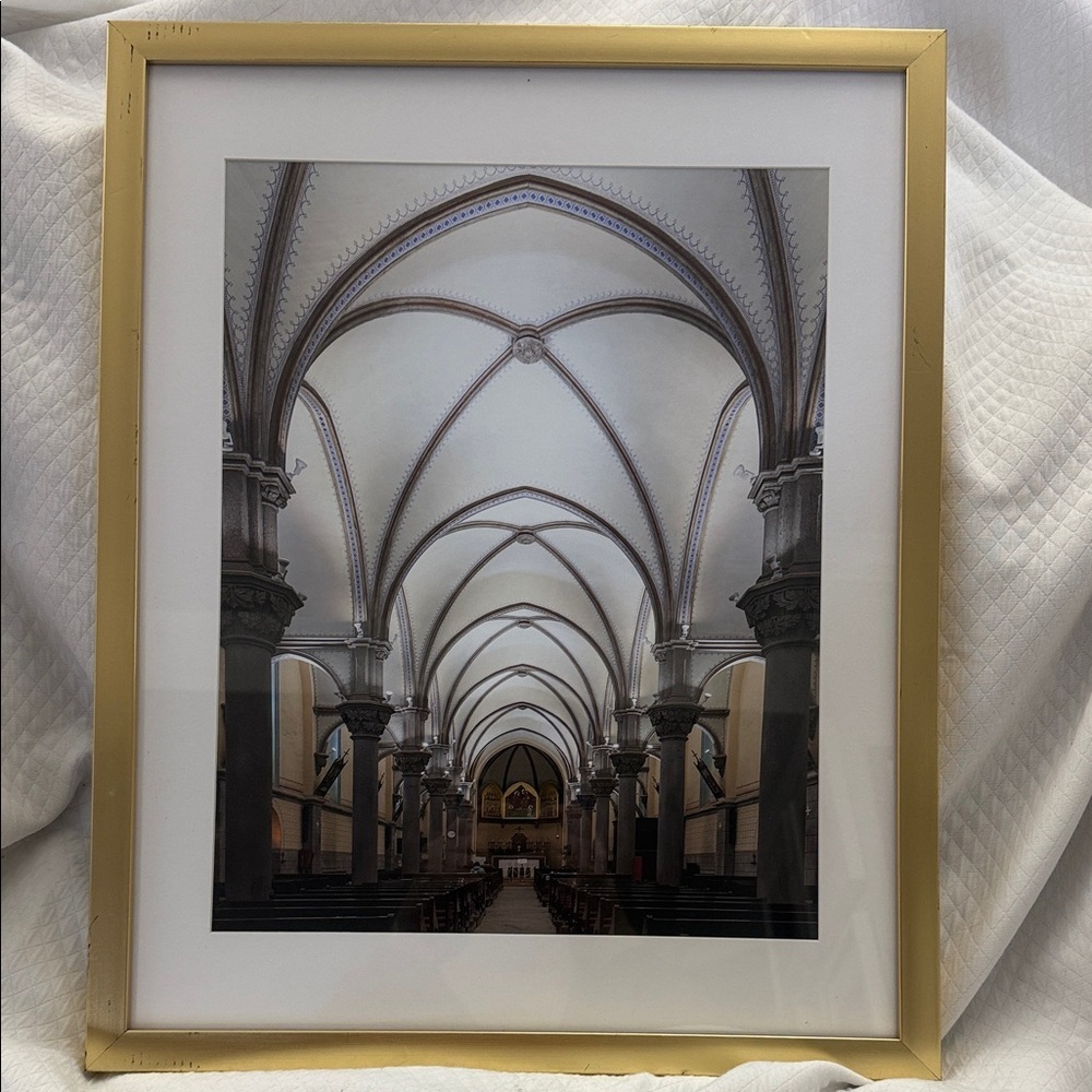 Gold Framed Architectural Print St Michael’s Cathedral Toronto 16x20 inches